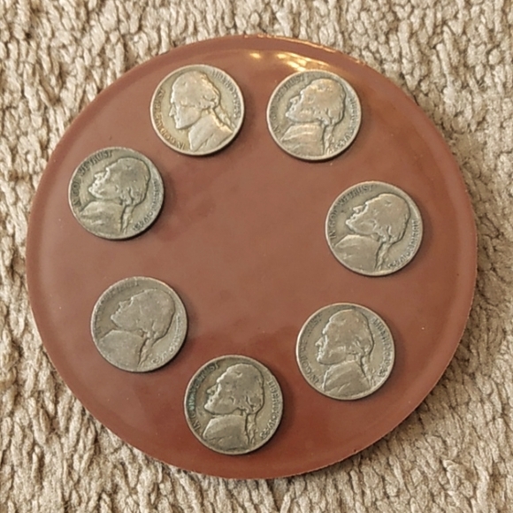 One Set of Seven (7) 1943 Liberty Nickels - Picture 3 of 4